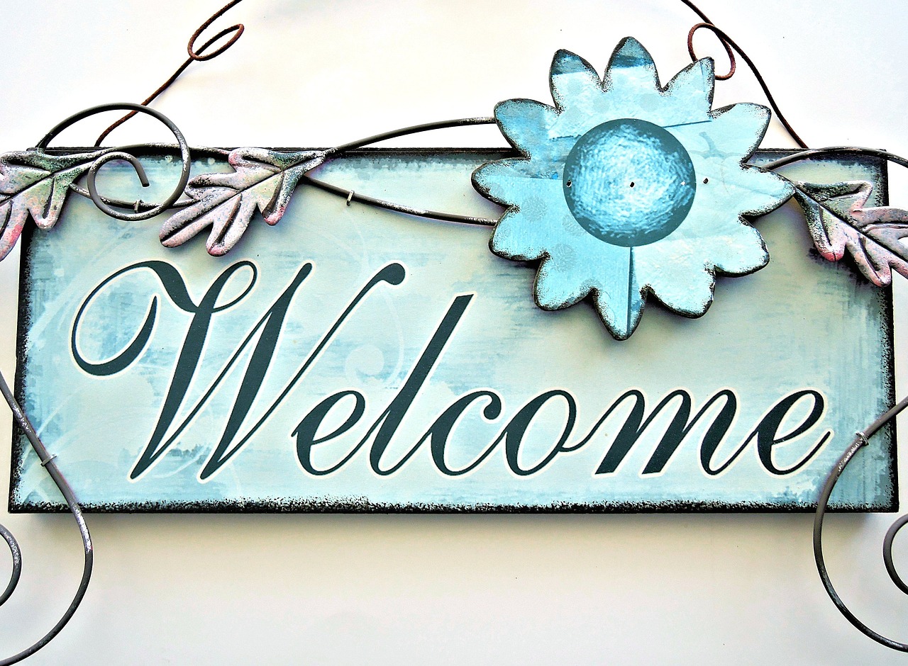 Welcome Door Sign Smile Guaranteed For Guests